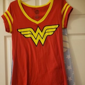 Wonder woman  caped shirt